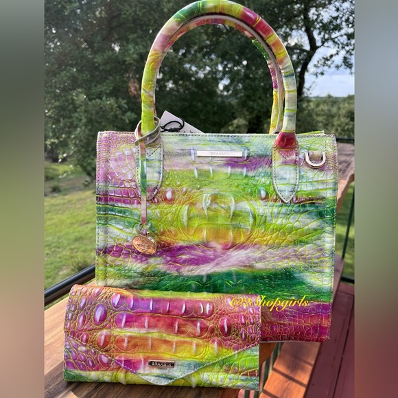 NWT Brahmin SET Small CAROLINE and NWT VERONICA Wallet in DELIGHT Melbourne - Picture 11 of 17